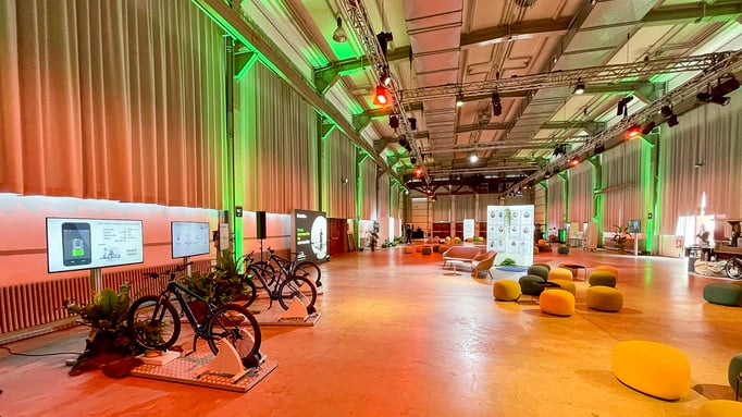 Drei verschiedene Energiefahrräder