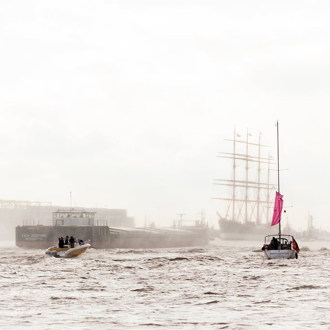 Hamburg | Teufelsbrück | Ankunft der Viermastbark PEKING