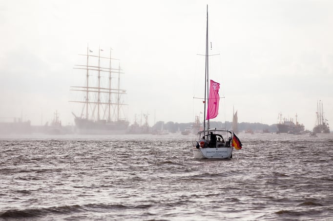 Hamburg | Teufelsbrück | Ankunft der Viermastbark PEKING