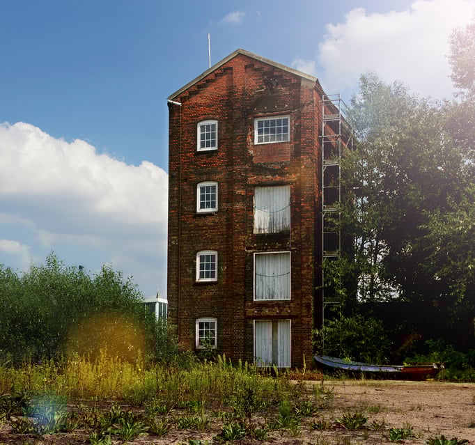 Hamburg | Nordersand | Backstein-Lagerhaus