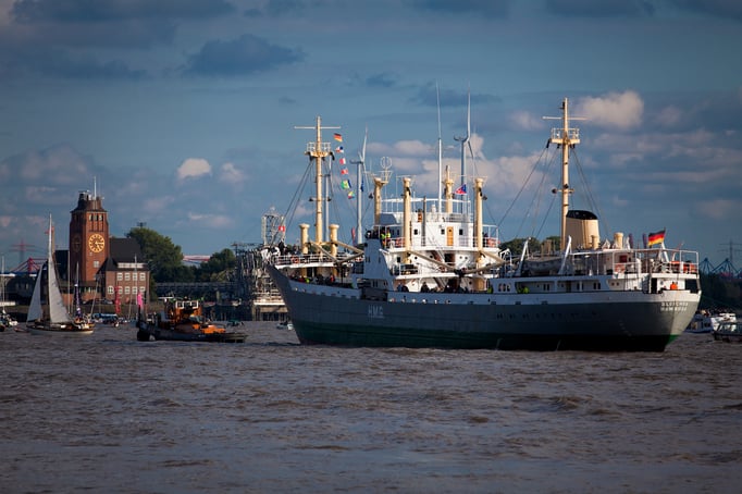 Hamburg | Teufelsbrück | Ankunft der Viermastbark PEKING