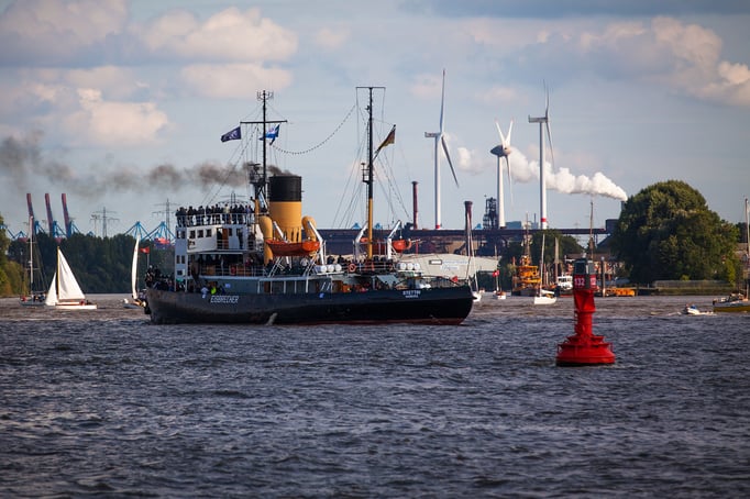 Hamburg | Teufelsbrück | Ankunft der Viermastbark PEKING