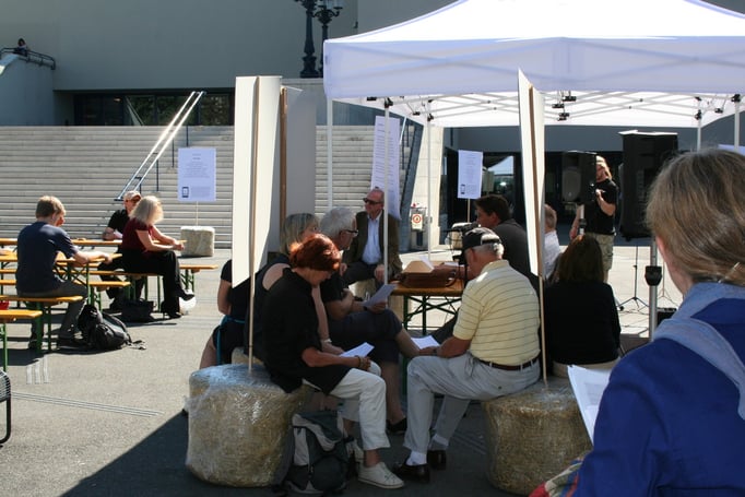 Aufmerksames Publikum