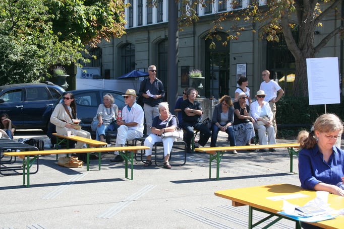 Es war heiss an diesem schönen Spätsommertag und Schattenplätze waren gesucht.