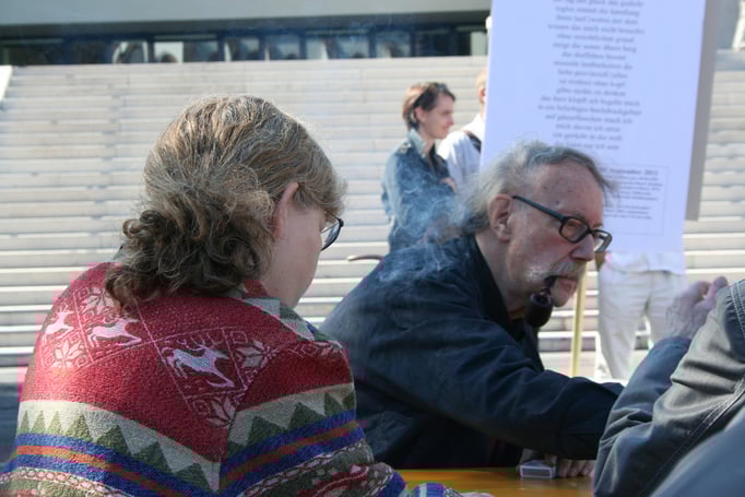 Lyriker René Regenass.