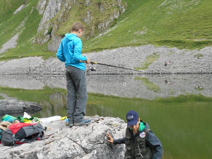 Jungfischer am Fählensee