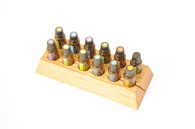 Amerikanische Kirsche Aufsteller/Display für 12 Fl. dōTERRA oil Nr.1