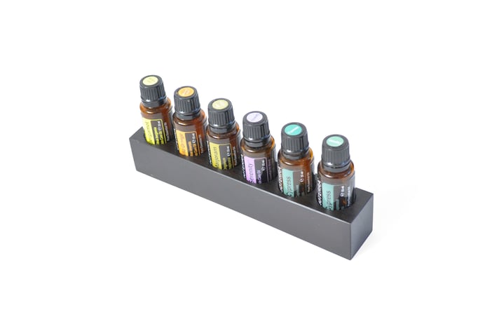 Ebenholzholz Aufsteller/Display für 6 Fl. dōTERRA oil Nr.3