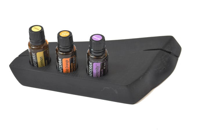 Mooreichenholz Aufsteller/Display für 3 Fl. dōTERRA oil Nr.7