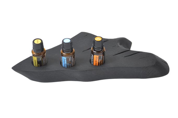Mooreichenholz Aufsteller/Display für 3 Fl. dōTERRA oil Nr.11