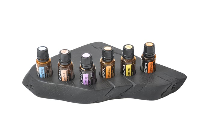 Mooreichenholz Aufsteller/Display für 6 Fl. dōTERRA oil Nr.5