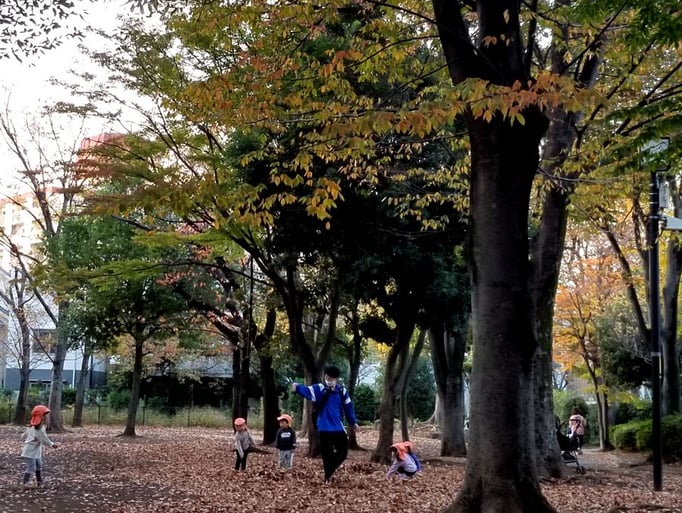 2022/11　秋の公園　せいめいくん