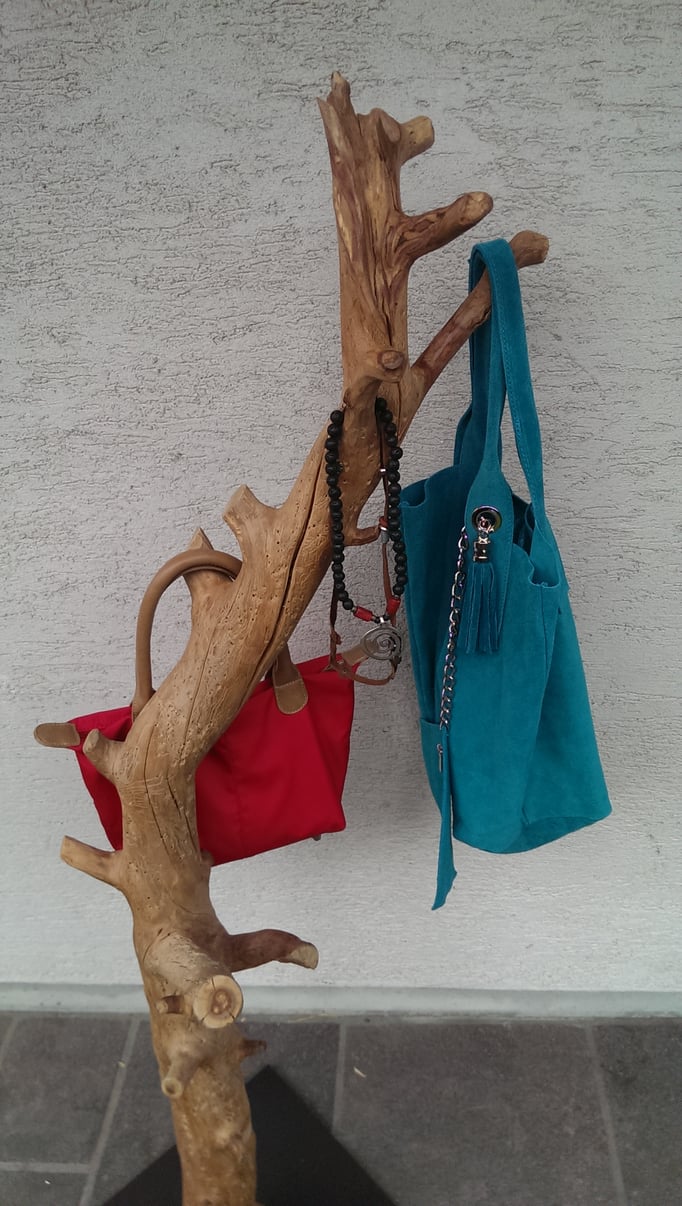 Garderobenständer Zwetschgenholz