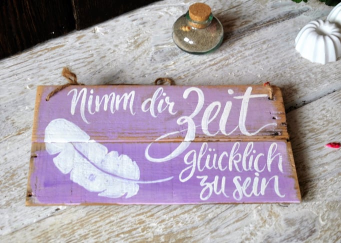 Nimm dir Zeit  Nr. 4  ca. 30cm/16cm  Fr. 39.- auf Bestellung 