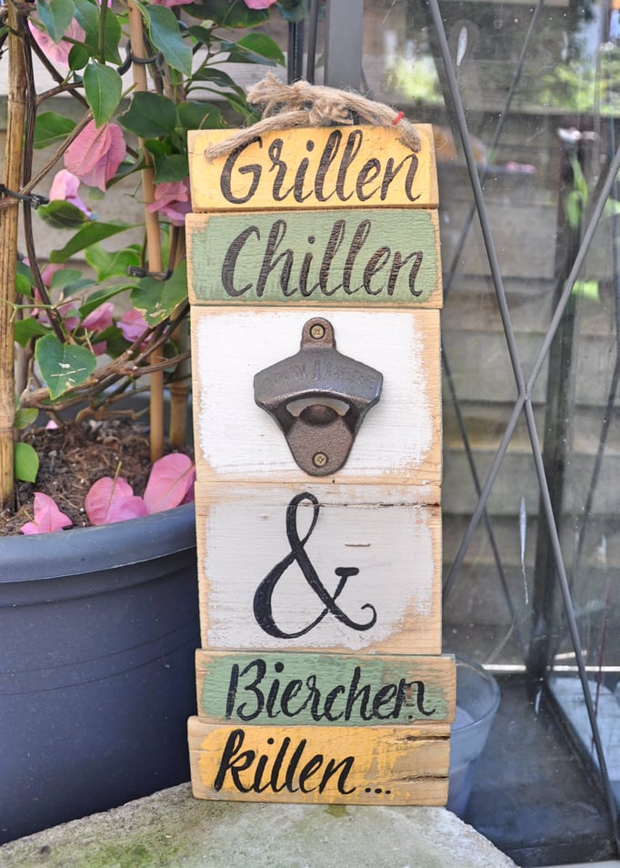 Nr. 4   WFL Grillen Chillen & Bierchen killen   ca. 12/34cm  Fr. 48.-