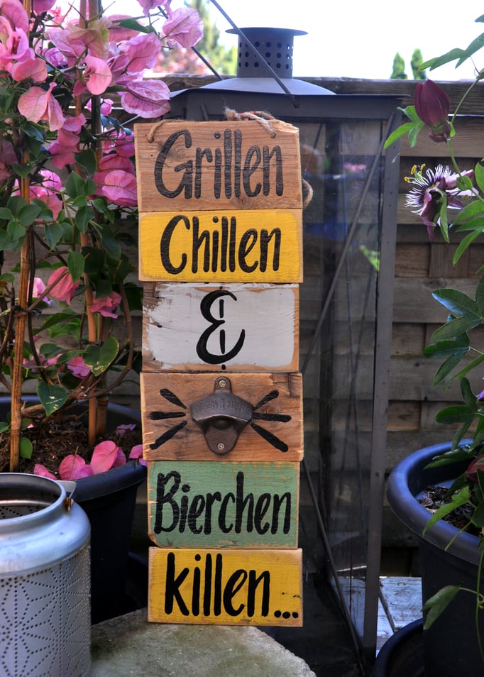 Nr.  5    WFL Grillen Chillen & Bierchen killen   ca. 15/48cm  Fr. 56.-