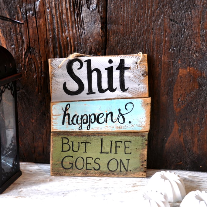 Shit happens  Nr. 1   ca. 19cm/24cm  Fr. 36.-