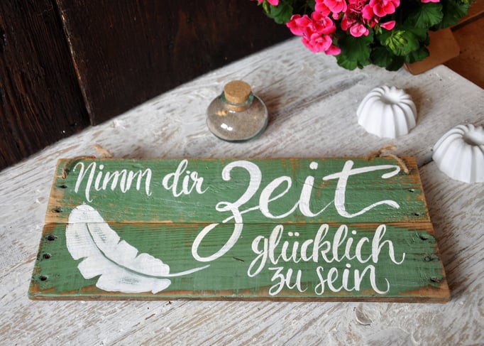 Nimm dir Zeit  Nr. 5  ca. 38cm/16cm  Fr. 39.- auf Bestellung