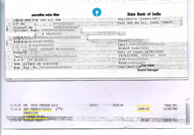 Dividends credited from IEPF to client bank account - ITC Limited