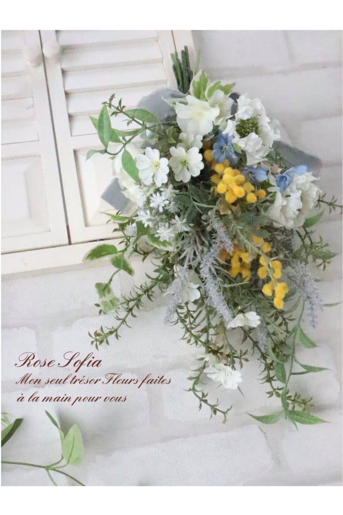 ミモザ スワッグ 25x38cm ￥5,800 (税込)