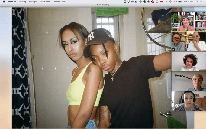 SALOON Praha via Zoom with the New York based photographer Marie Tomanova and the curator and art historian Thomas Beachdel. May 2021