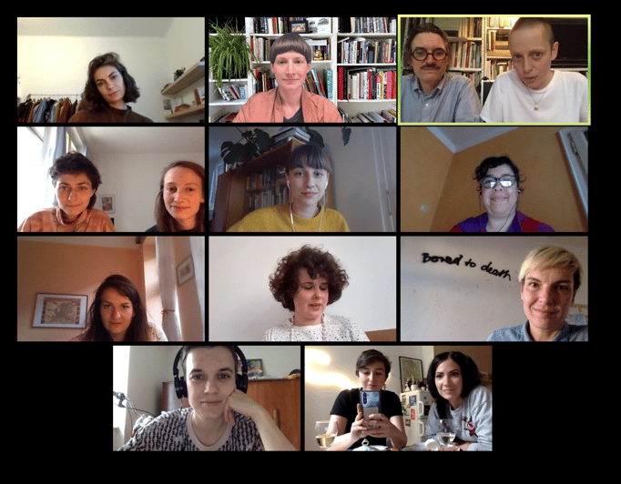 SALOON Praha via Zoom with the New York based photographer Marie Tomanova and the curator and art historian Thomas Beachdel. May 2021