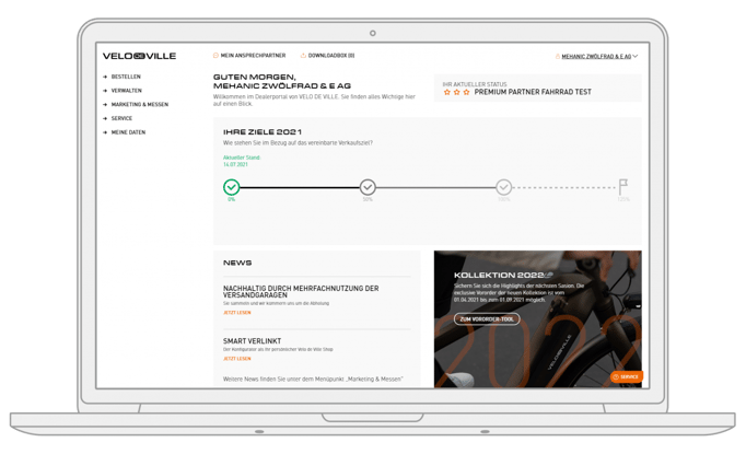 Velo de Ville - Desktop Dashboard ©deltacity.NET