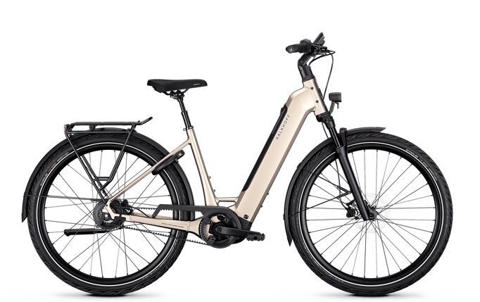 Image 3 – Das City E-Bike: Ideal für den urbanen Alltag: mit integriertem Akku, hydraulischen Scheibenbremsen, pannensicherer Bereifung, ergonomischen Kontaktpunkten und verstellbarem Vorbau für maximalen Komfort. ©Kalkhoff