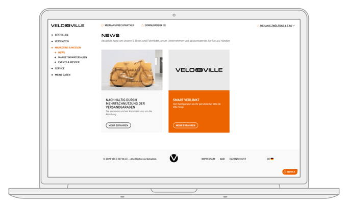 Velo de Ville - Desktop Newsseite ©deltacity.NET