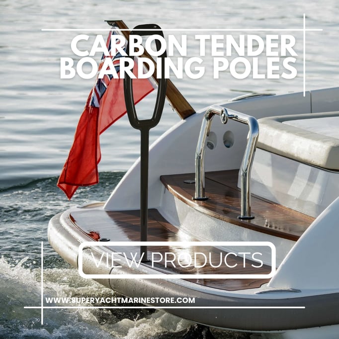 Carbon Tender boarding pole www.superyachtmarinestore.com