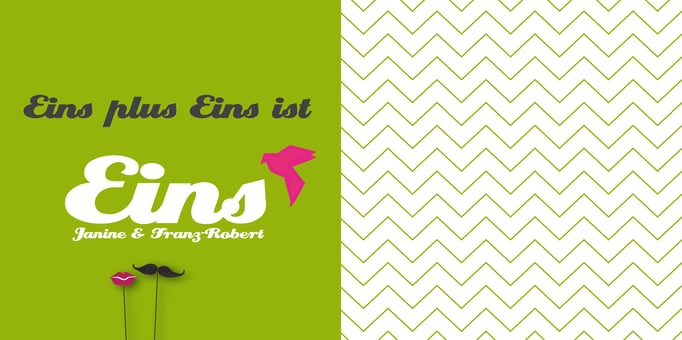 Personalisierte Hochzeitseinladung