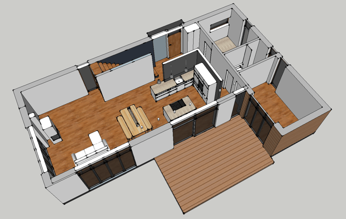 3D-Planung | aus SüdWesten | EG