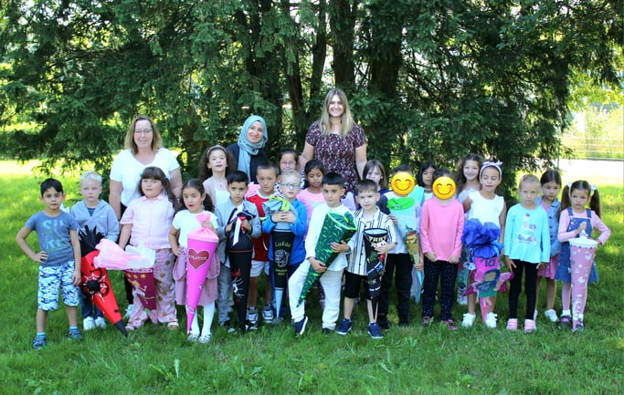 Klasse 1a im August 2023