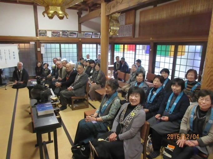 広島・福山の浄土真宗　南光坊にて赤川浄友が法話を行った。