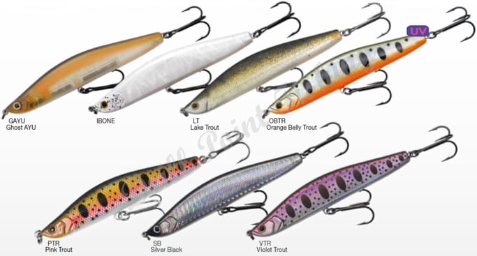 Stucki Fanatics Inspector 80S & 110S Sinking Stickbait Wobbler - Color-Chart / Family