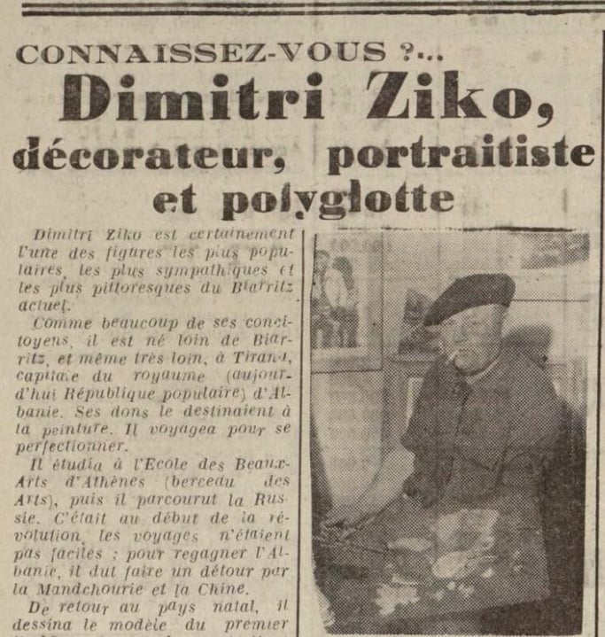 Burimi : Le Journal de Biarritz et de la Côte Basque, e enjte, 23 dhjetor 1954, f.3