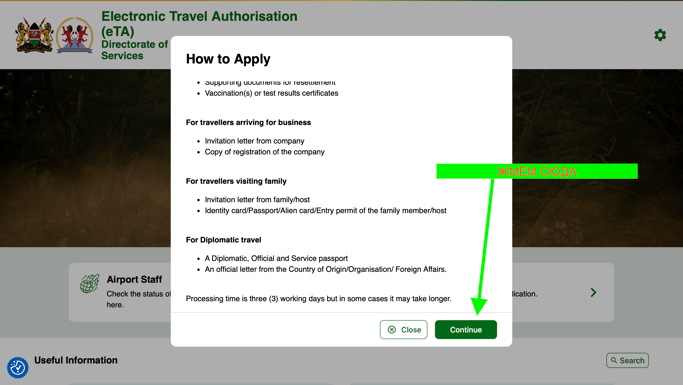 инструкция по заполнению анкеты на онлайн визу в Кению