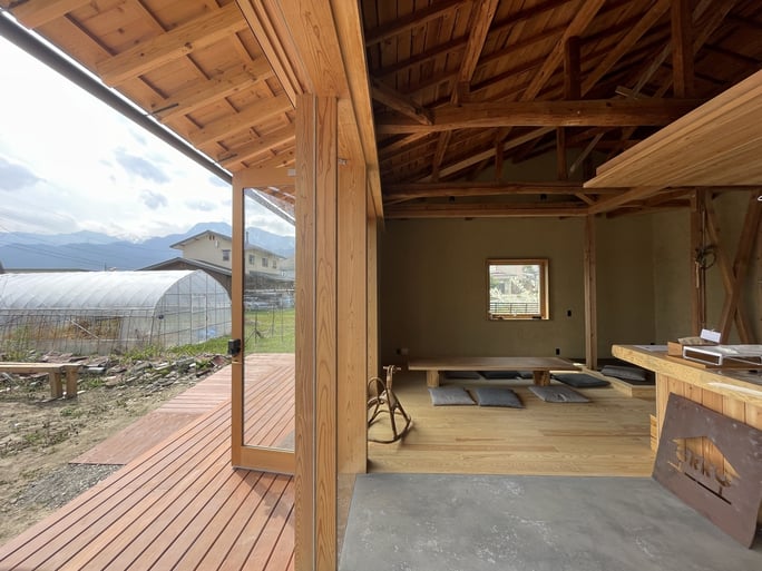 長野県　松本市　建築設計事務所　建築家　news設計室　丸山和男　お花見　まちのだいどころoKKo-おっこ