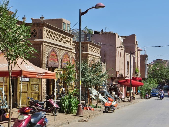 In der Altstadt von Kaschgar finden wir ein angenehmes Hotel.