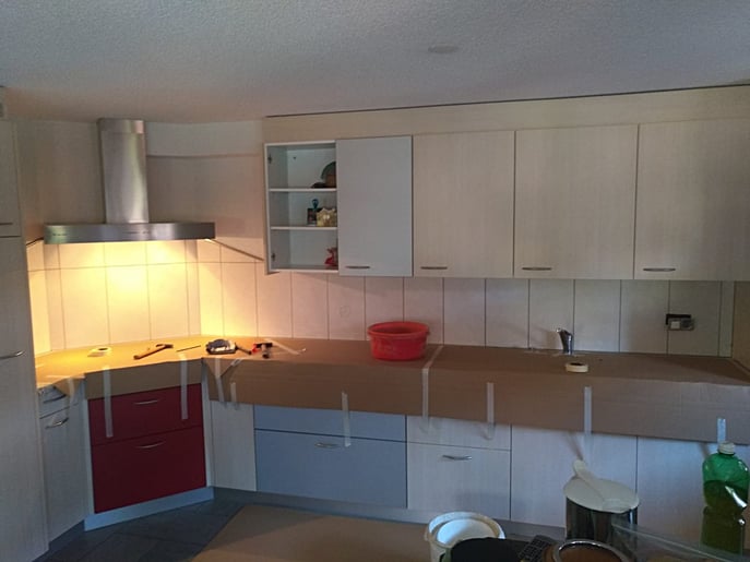 vor der Renovation Küche 