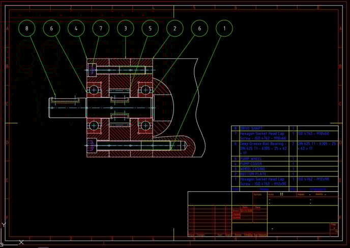 CADCIL AutoCAD Mechanical　図面レイアウト