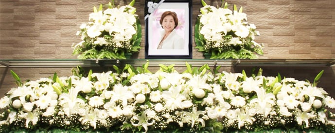 家族葬プラン50祭壇