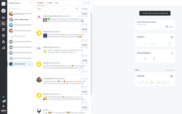 Mettre en place une veille web sur Agorapulse 