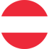 Österreich-Flagge rund
