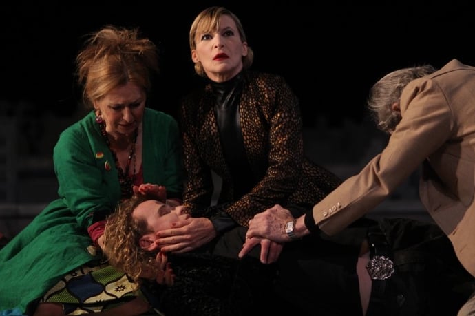 Scène de la pièce de théâtre Roméo et Juliette