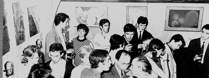 1966 vernissage expo Servin à Montpellier