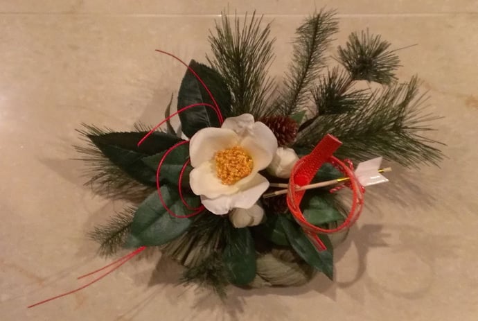 かわいいハマ矢のお正月飾り