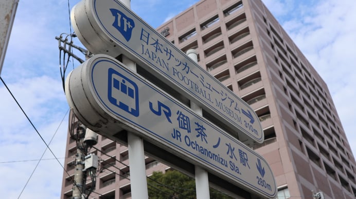 サッカーミュージアム看板