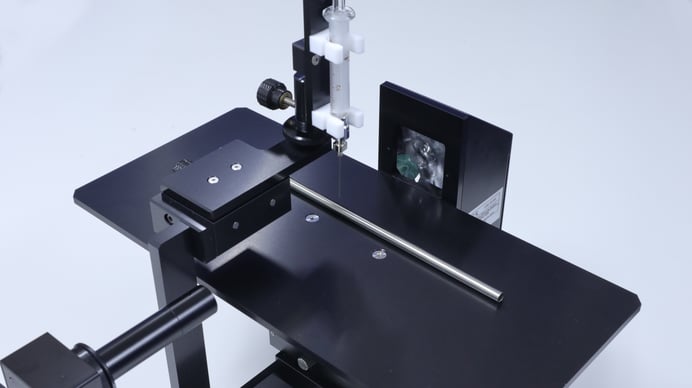 接触角計B100用幅広ステージ事例