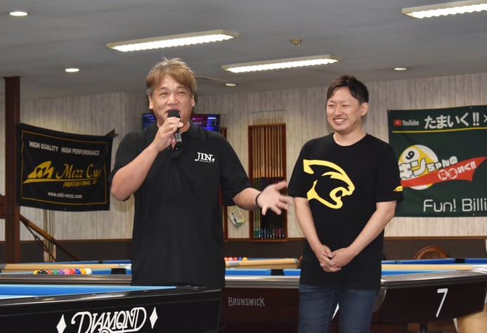 左：神箸久貴プロ、右：たまいく!! キンちゃん